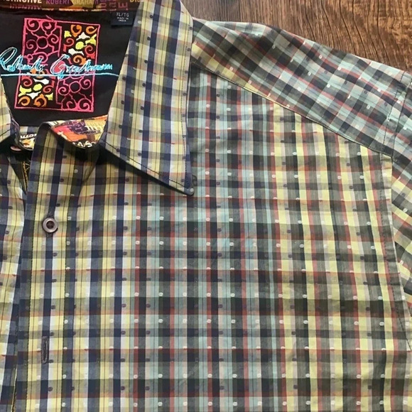Robert Graham Striped Shirt Classic Fit Colorful Men’s Size XL EUC - Picture 9 of 12